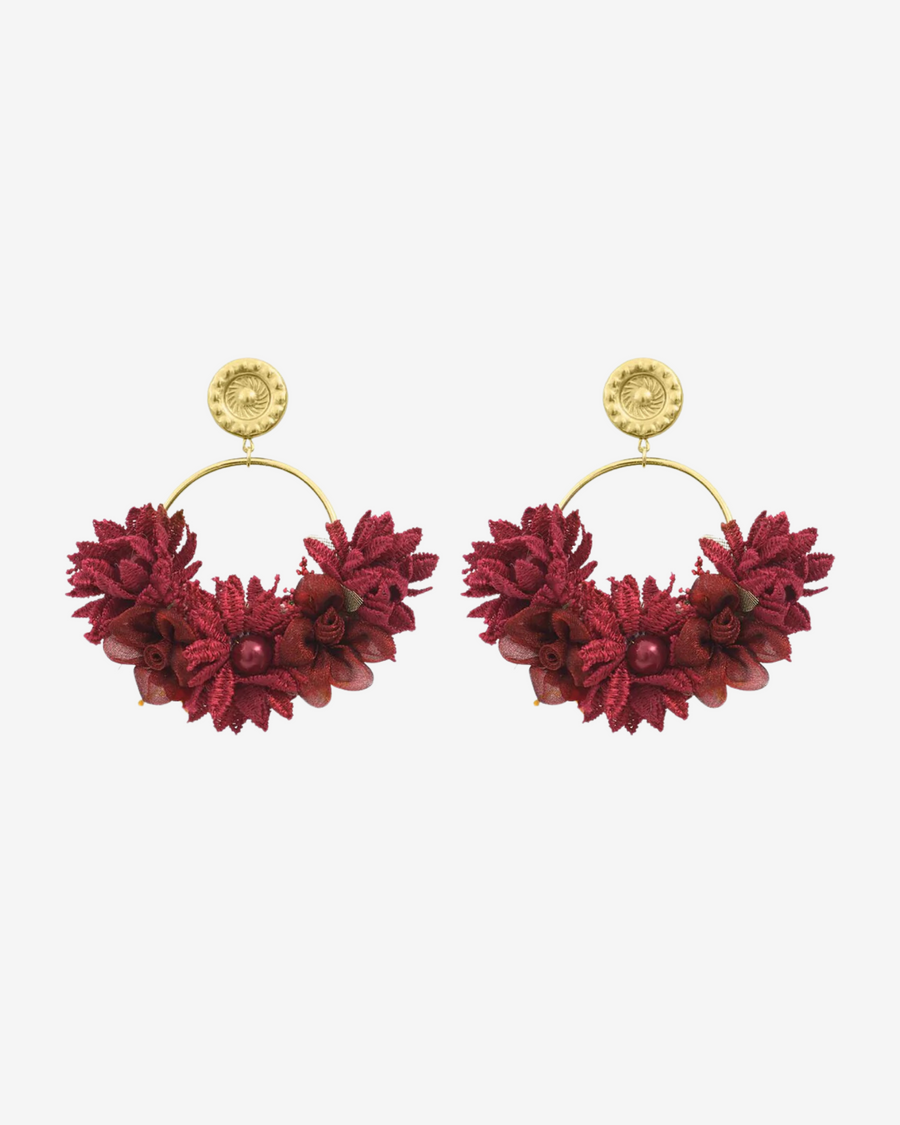 FLOWERS BURGUNDY