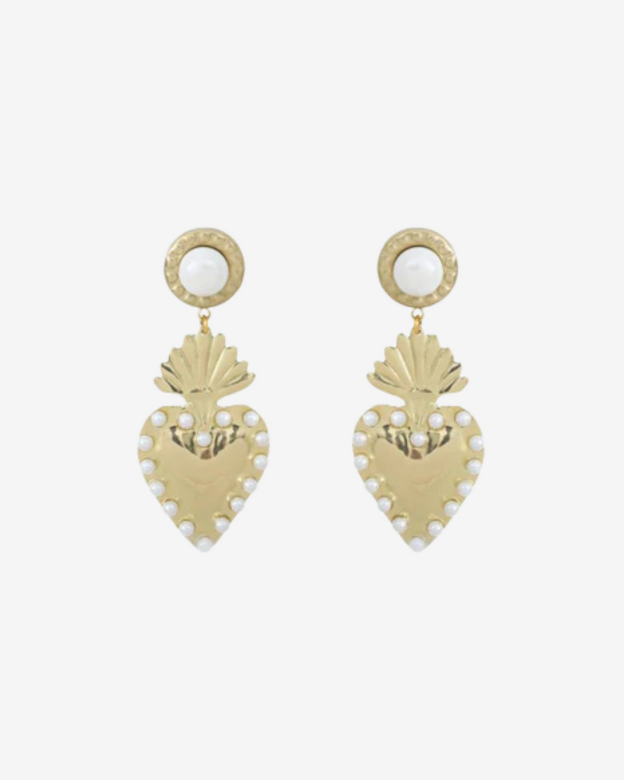 MINI PEARL GOLD HEARTS