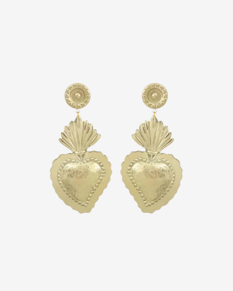GOLD WAVY HEARTS