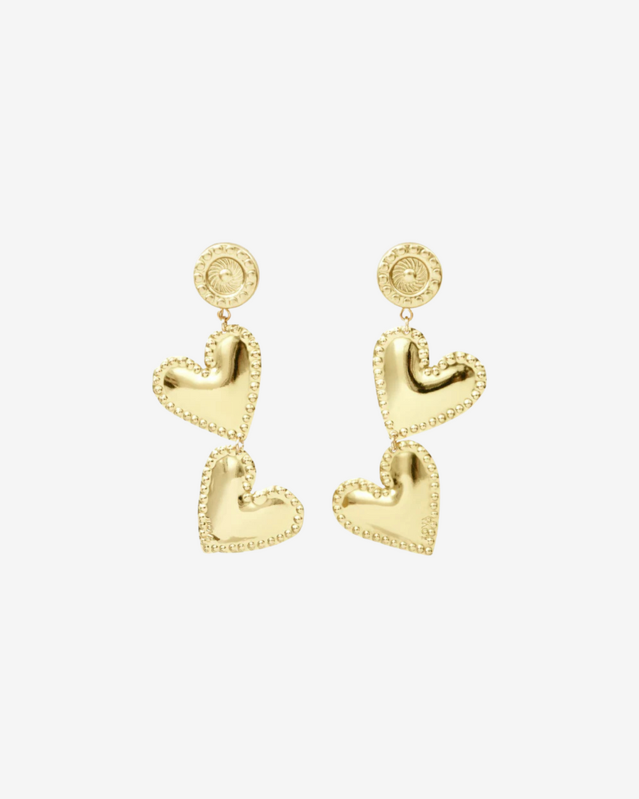 DOUBLE HEARTS GOLD WAVY