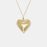 GOLD FULL HEART NECKLACE