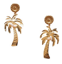 Load image into Gallery viewer, PALM TREE MINI PEARLS GOLD Loveshackfancy Exclusive