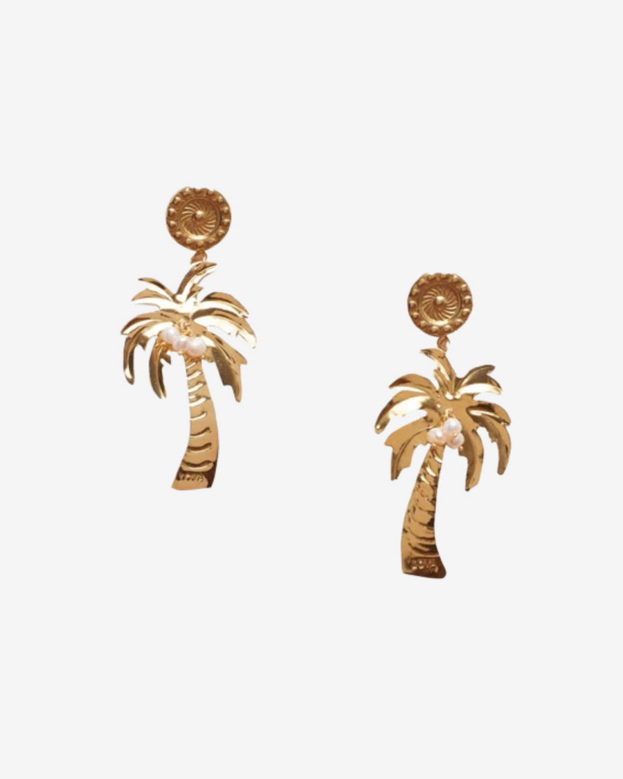 PALM TREE MINI PEARLS GOLD