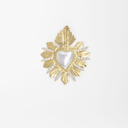 VENETIAN GOLD HEART WHITE NECKLACE
