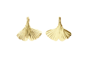 GINKO LEAF GOLD EARRINGS