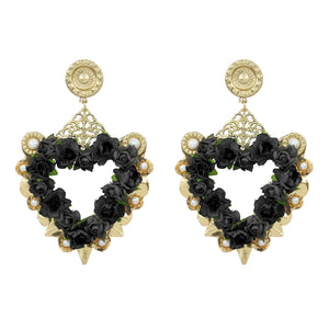 DOLCE VITA HEART FLOWER BLACK